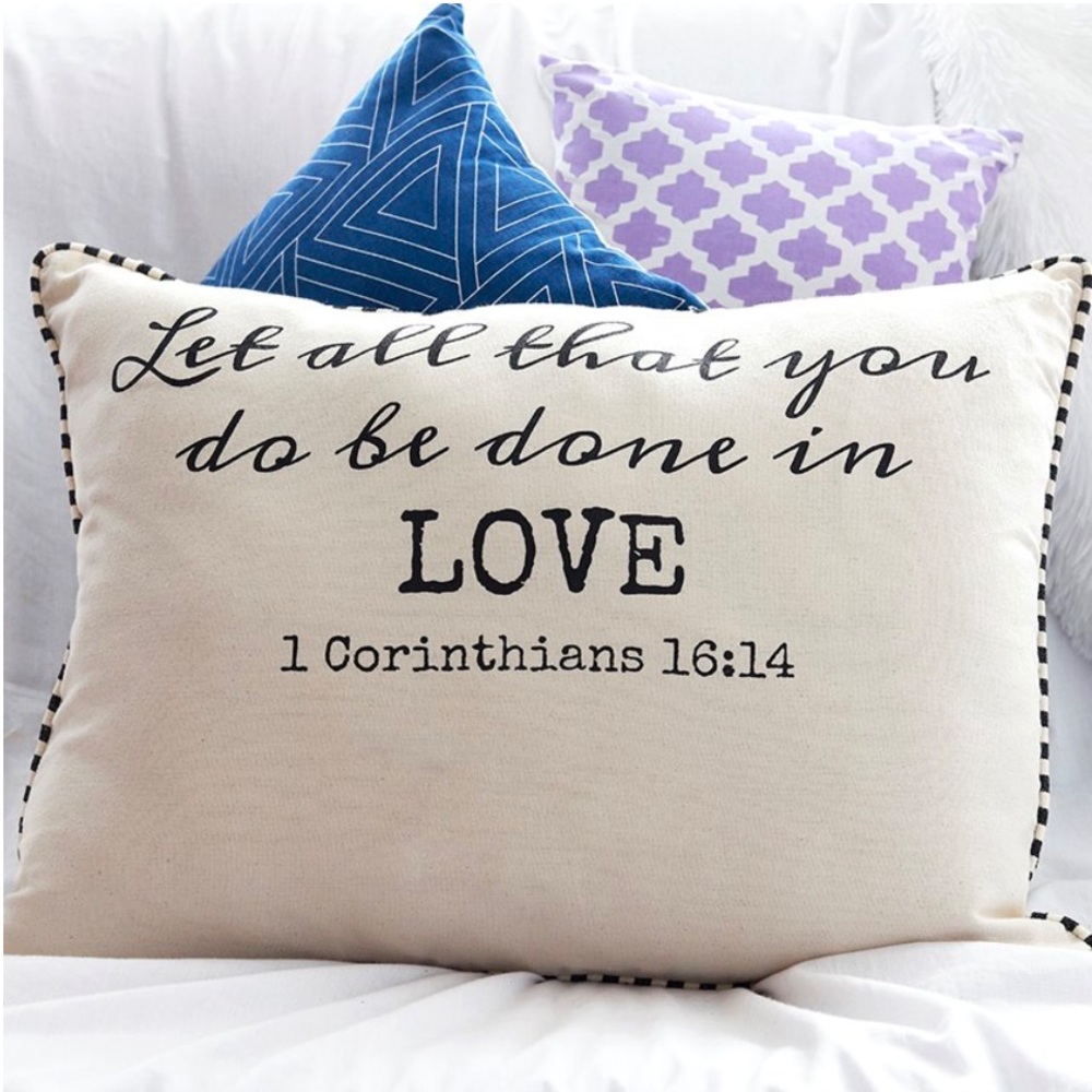 NWT-Let All That You Do, Standard Pillow Sham